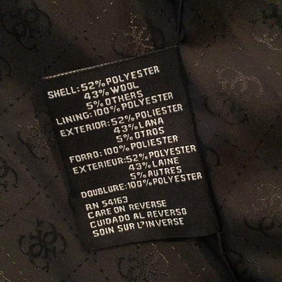 Black and white patterned button front coat - Picture 5 of 5